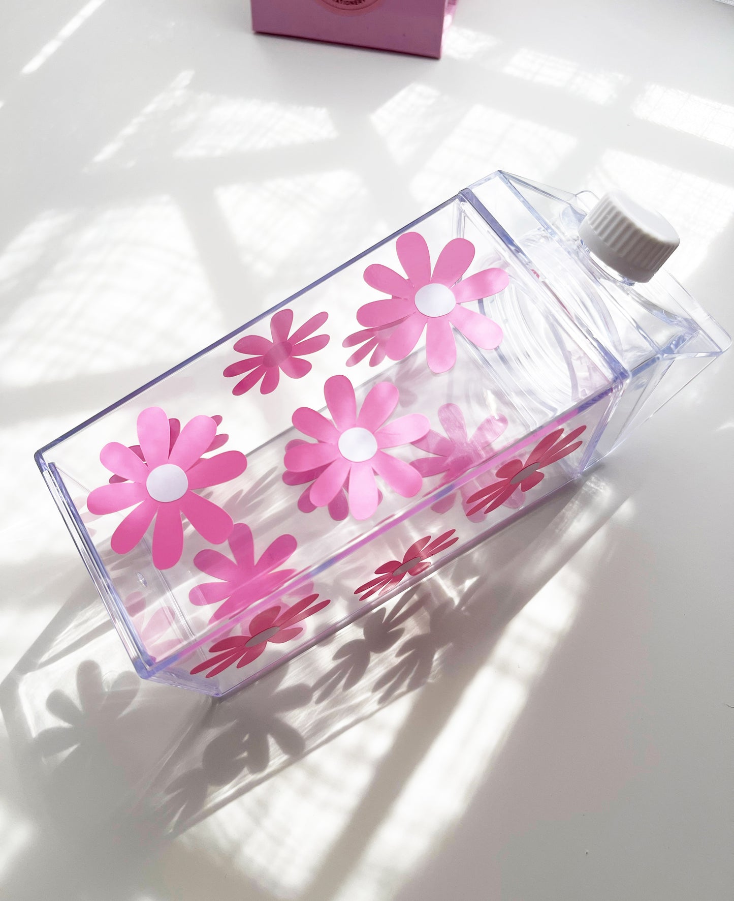 Daisy Milk Carton Water Bottle