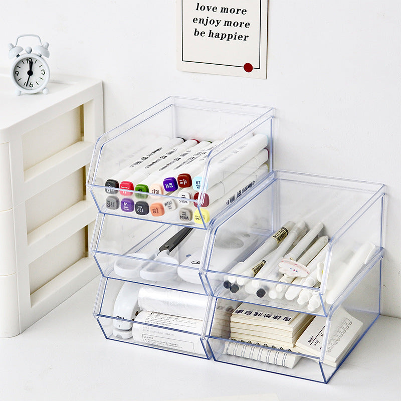 Clear Stackable Desk Tray