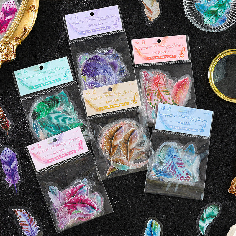 Feather Fantasy PET Stickers
