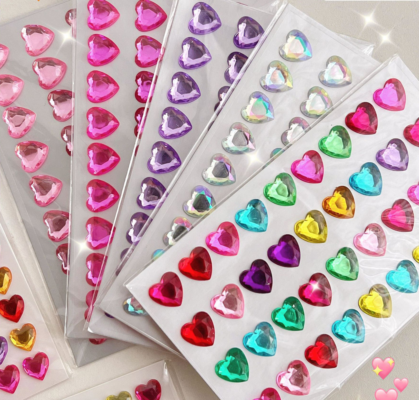 Heart Diamond Stickers