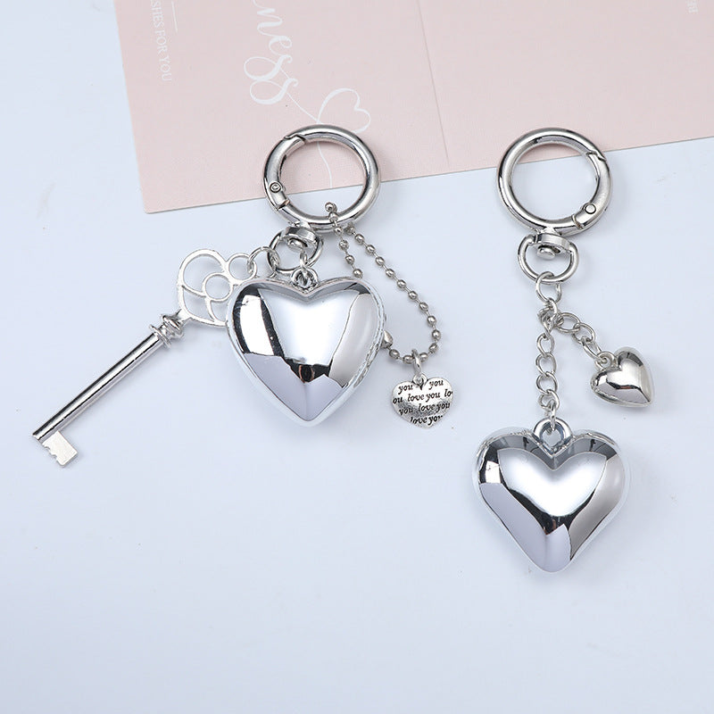 Metal Heart Keychain