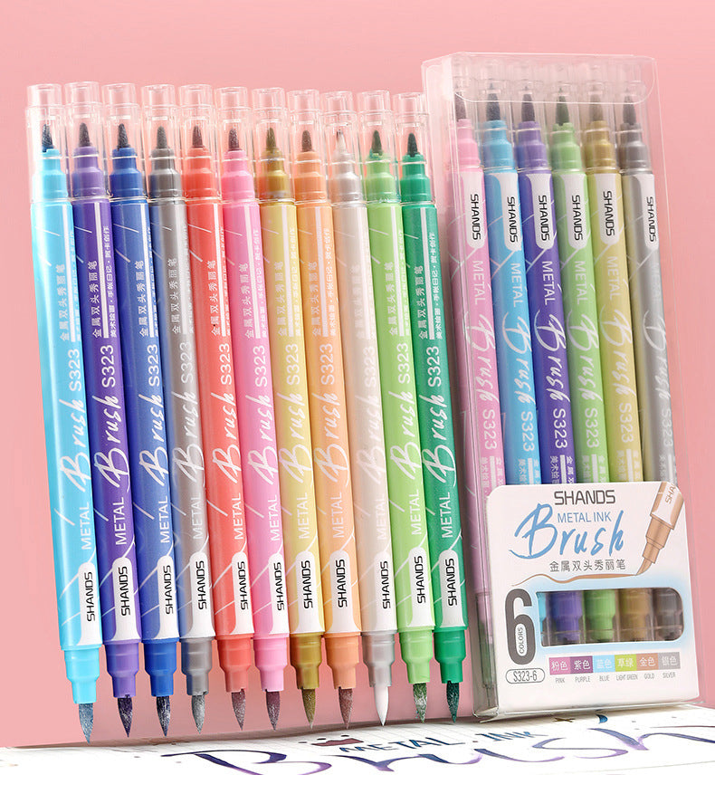 Metallic Brush Pen Set