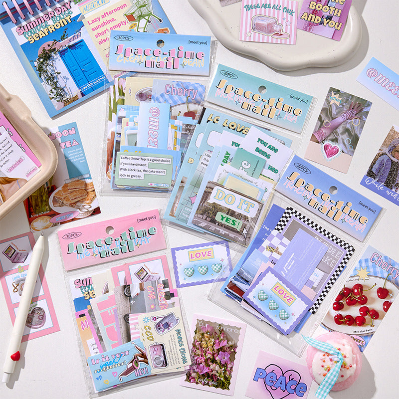 Space Time Mail Stickers Pack