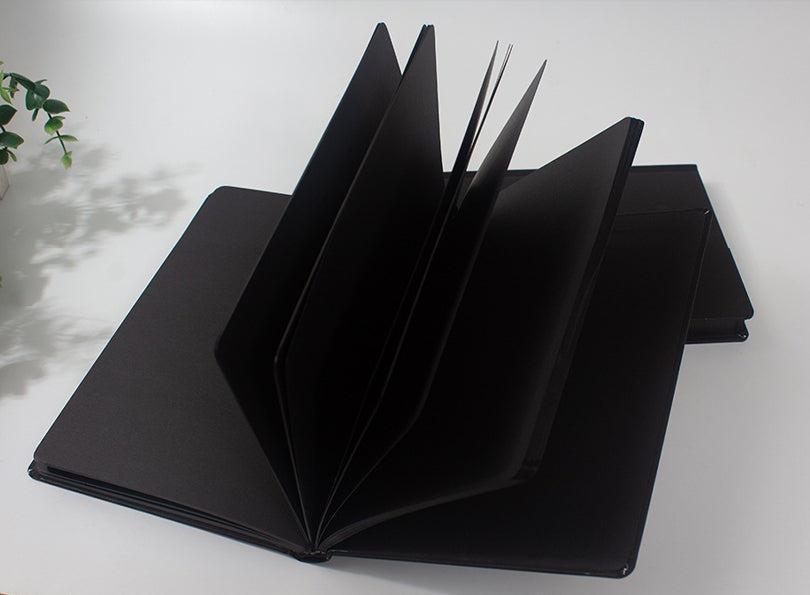 Pure Black Hardcover Diary