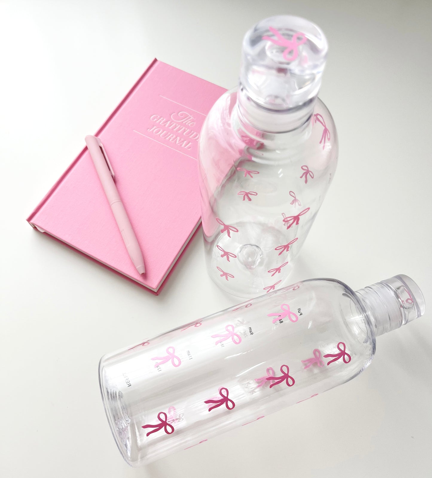 Bow Clear Time Scale Water Bottle