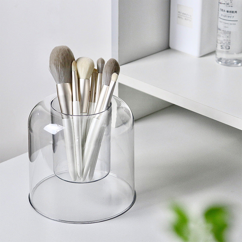 Circular Clear Pen Holder