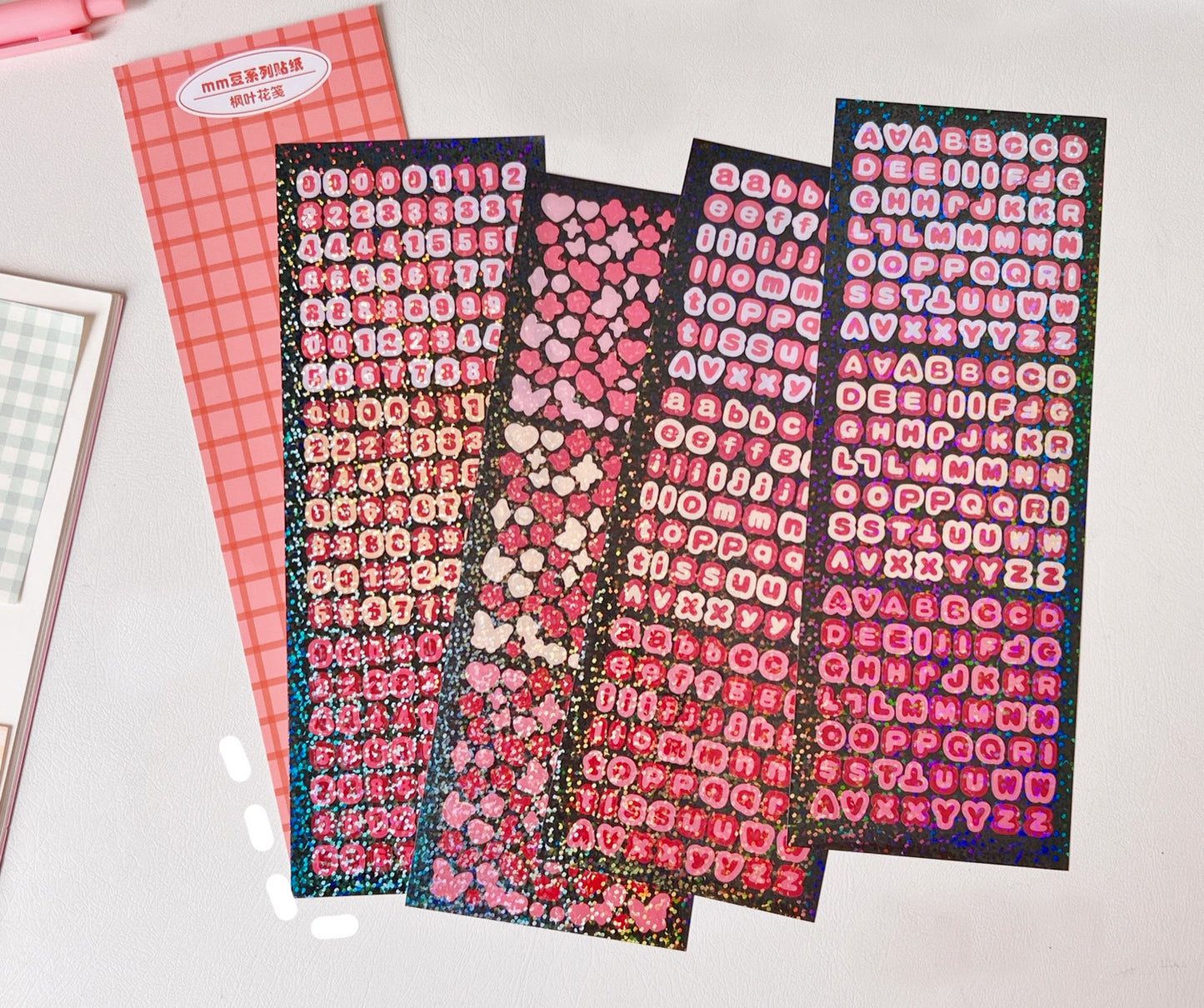 Small Glitter Letter Stickers