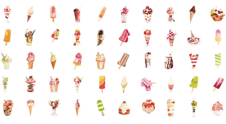 Ice Cream Stickers Box
