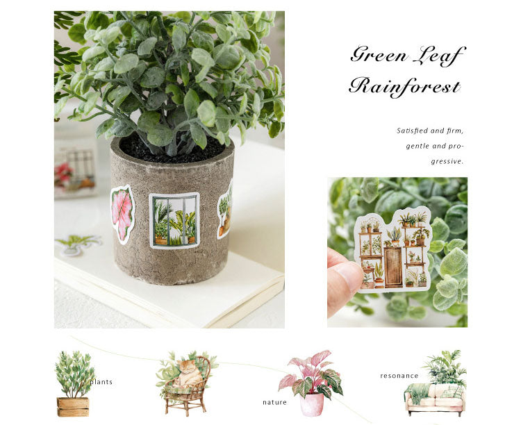 Indoor Plants Stickers Box