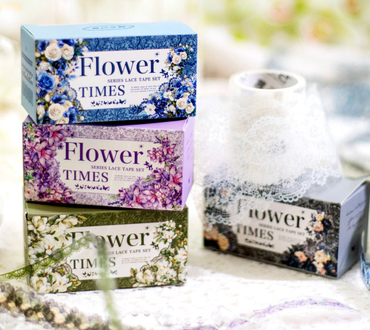 Flower Times Lace PET Tape Set