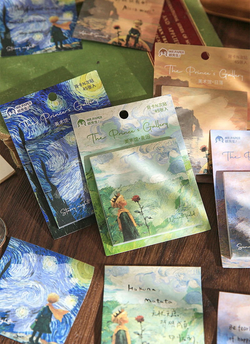 Little Prince Oil Painting Sticky Notes