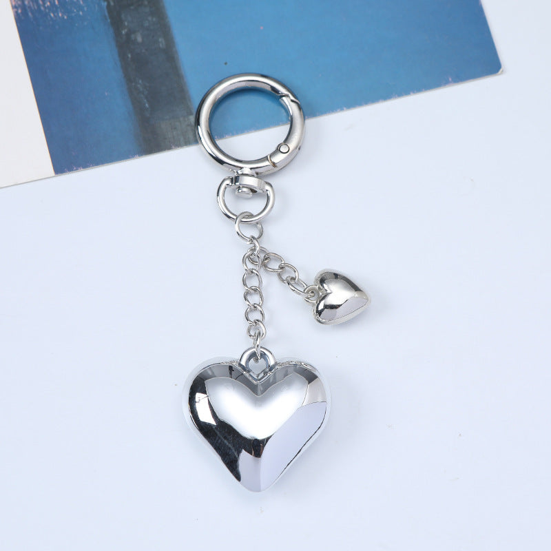 Metal Heart Keychain