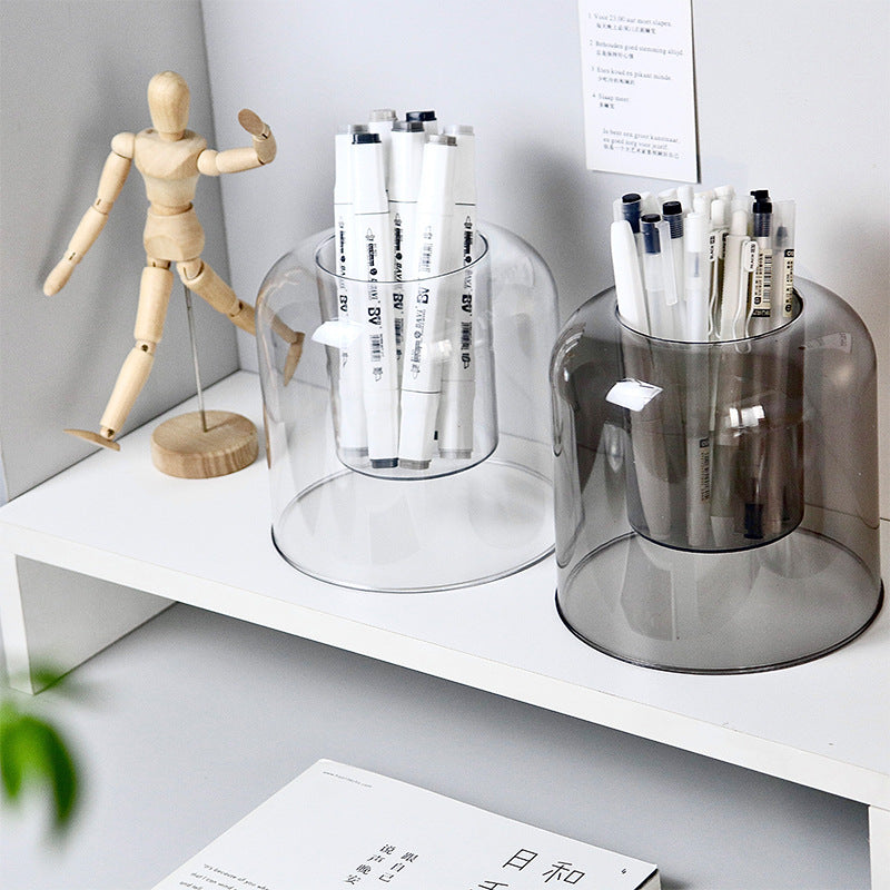 Circular Clear Pen Holder