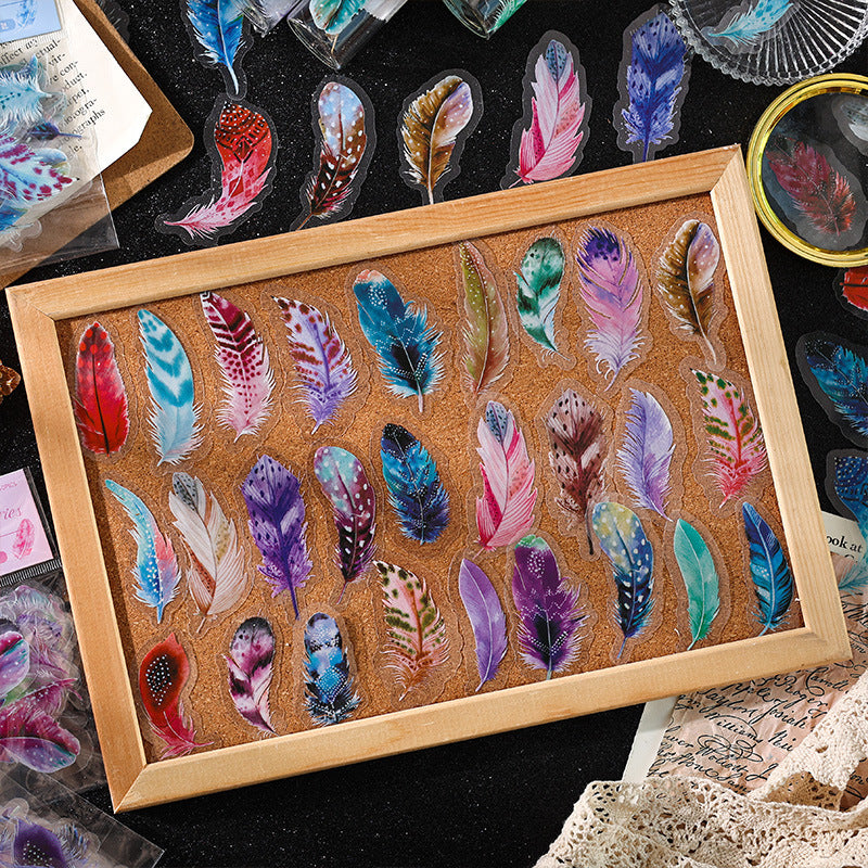 Feather Fantasy PET Stickers