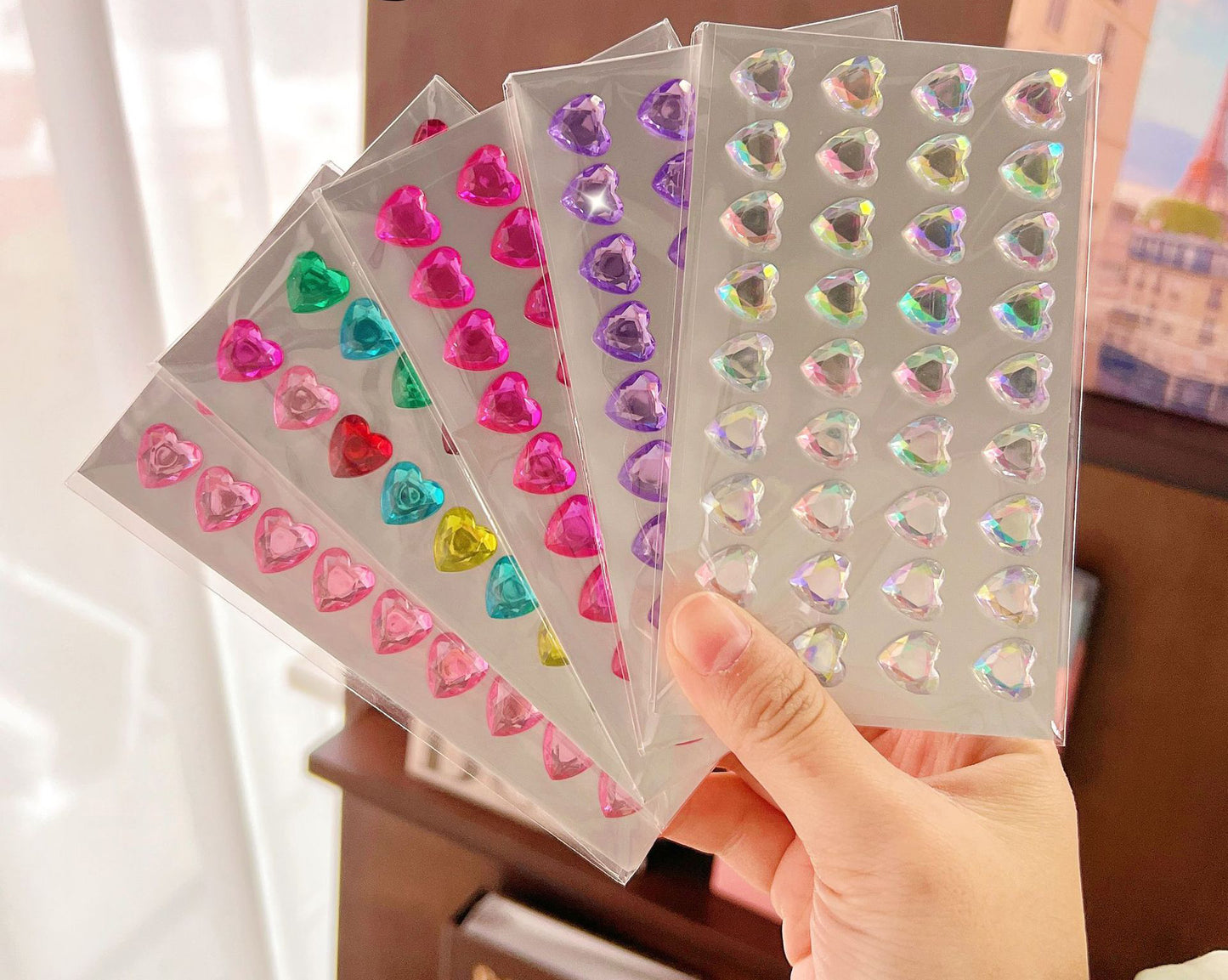Heart Diamond Stickers