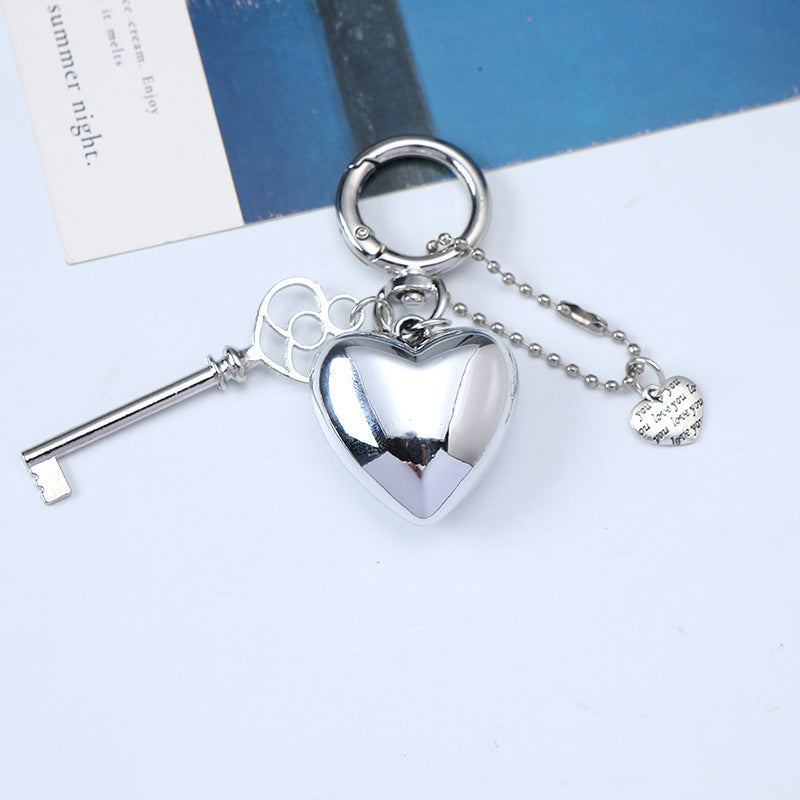 Metal Heart Keychain