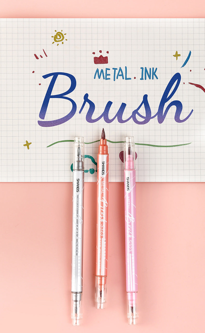 Metallic Brush Pen Set