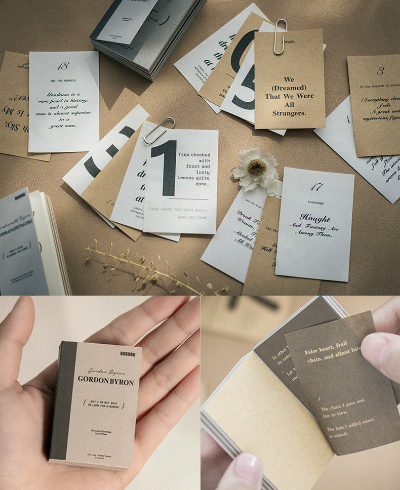 Poems Mini Paper Book