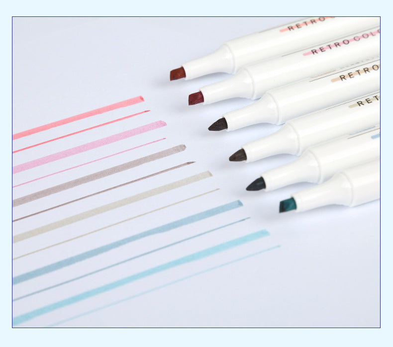 Retro Color Series Highlighter Set