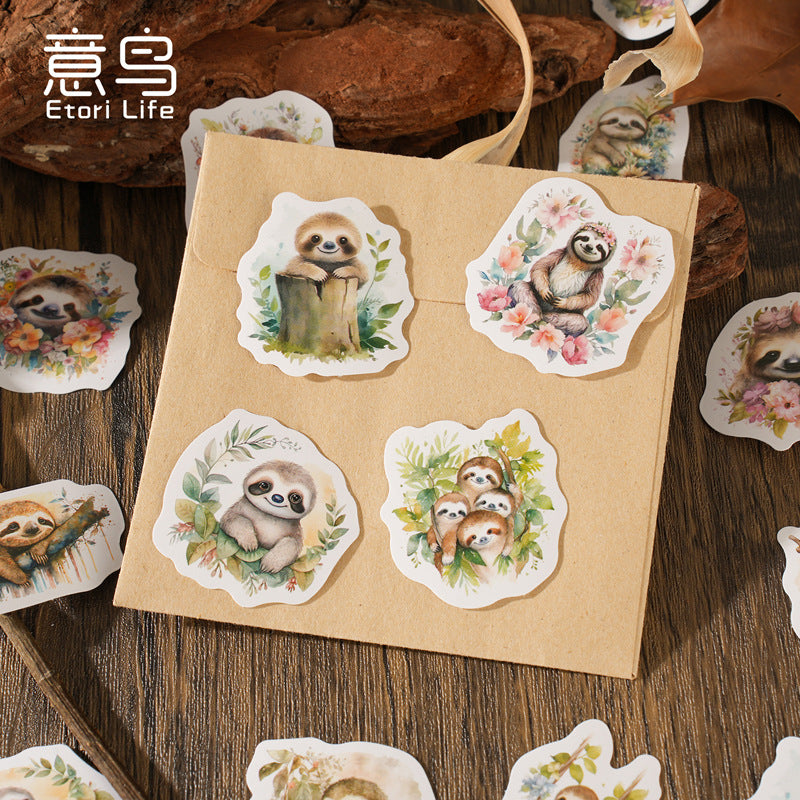 Slow Sloth Stickers Box