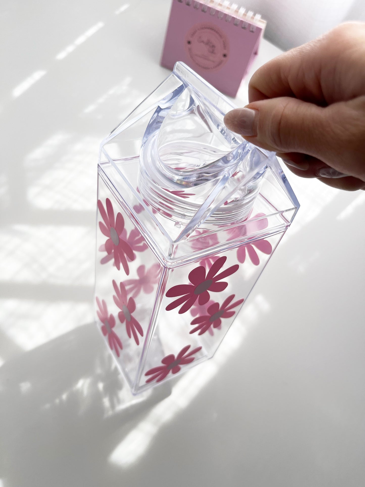 Daisy Milk Carton Water Bottle