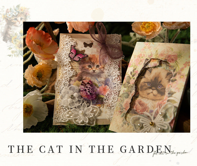 Vintage Cat Paper Book