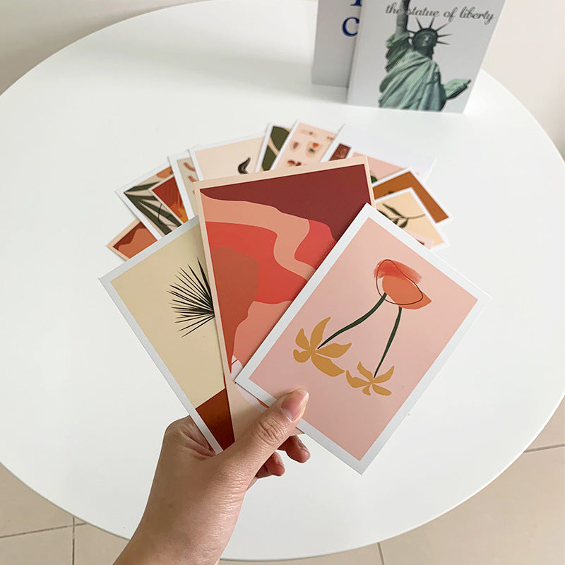 Warm Colour Wall Deco Cards