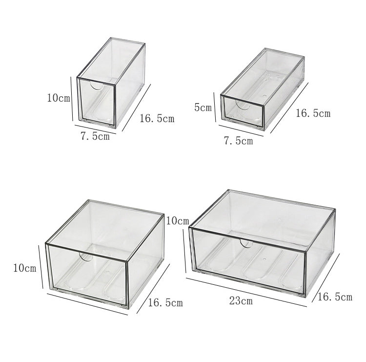 Clear Acrylic Grid Drawers