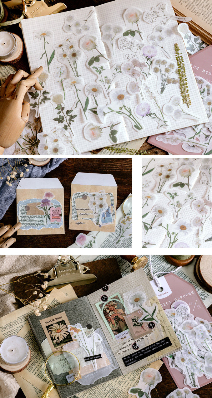 Garden Series Flower Stickers