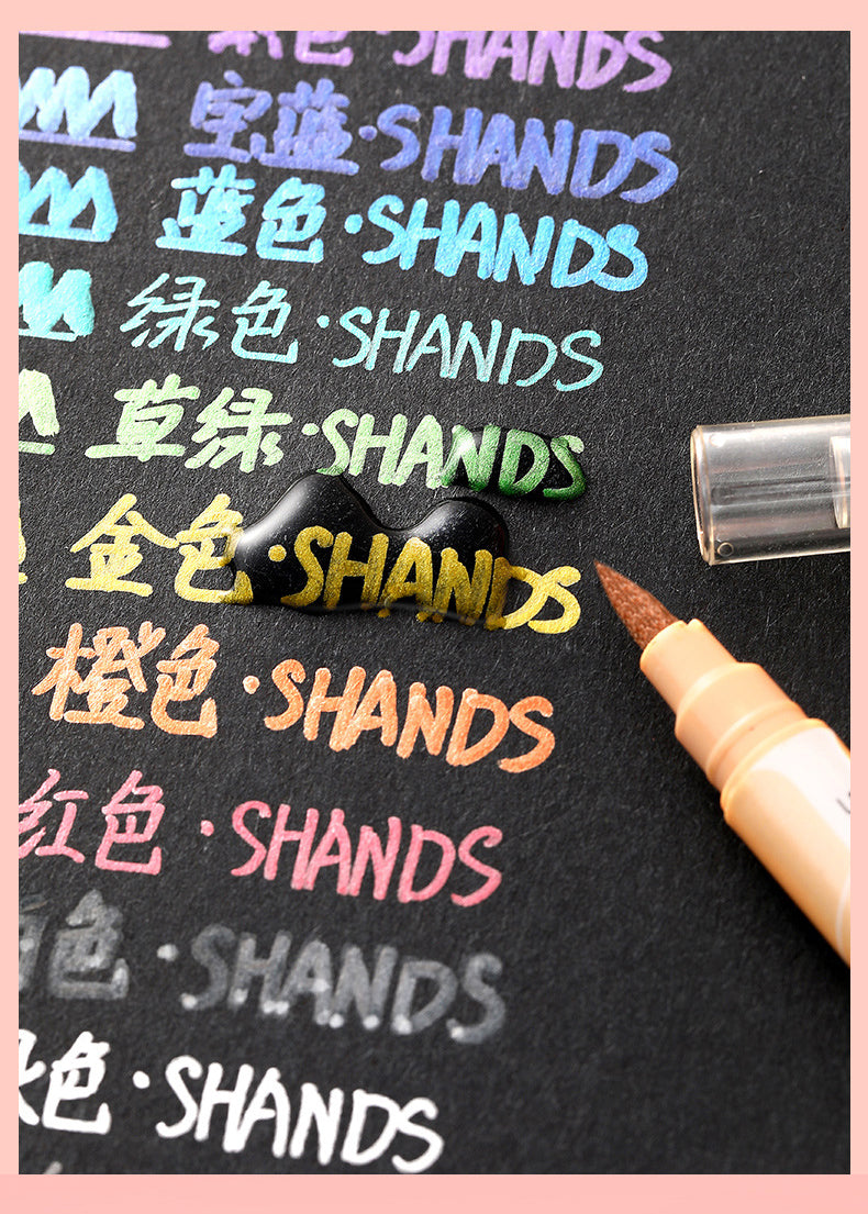 Metallic Brush Pen Set