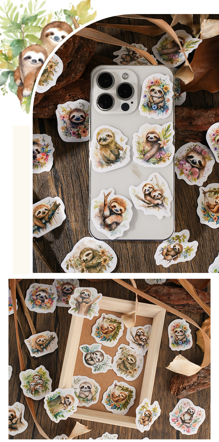 Slow Sloth Stickers Box