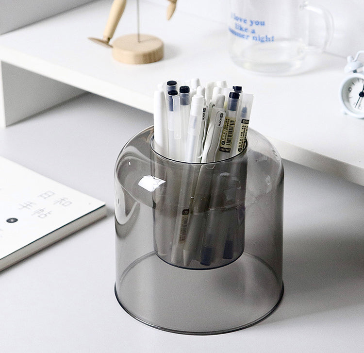 Circular Clear Pen Holder