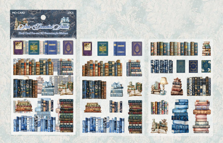 Bookshelves PET Stickers