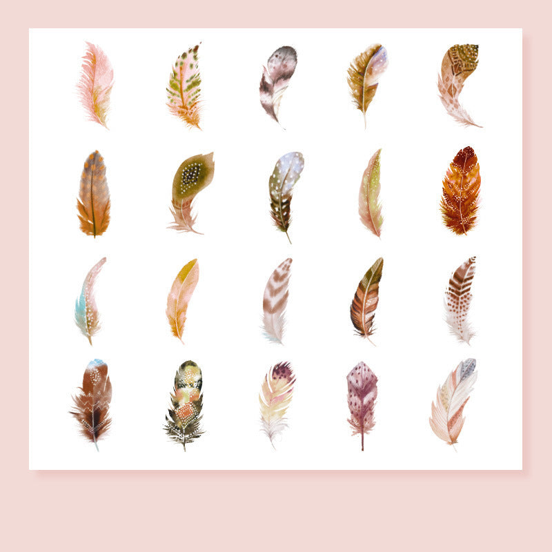 Feather Fantasy PET Stickers