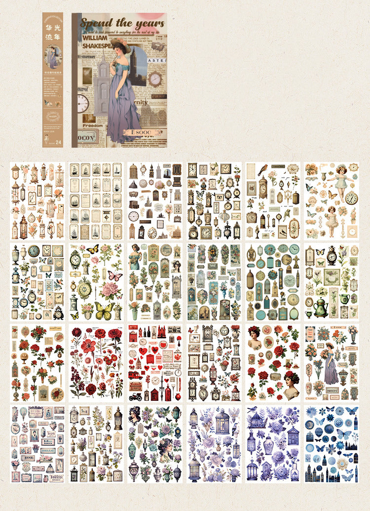 Nostalgic Journal Series Stickers Book