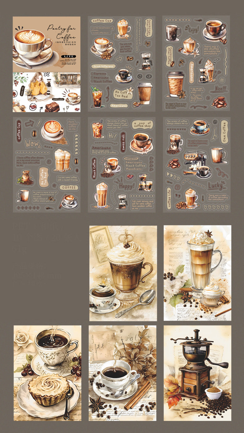 Poetry For Coffee Sticker Book
