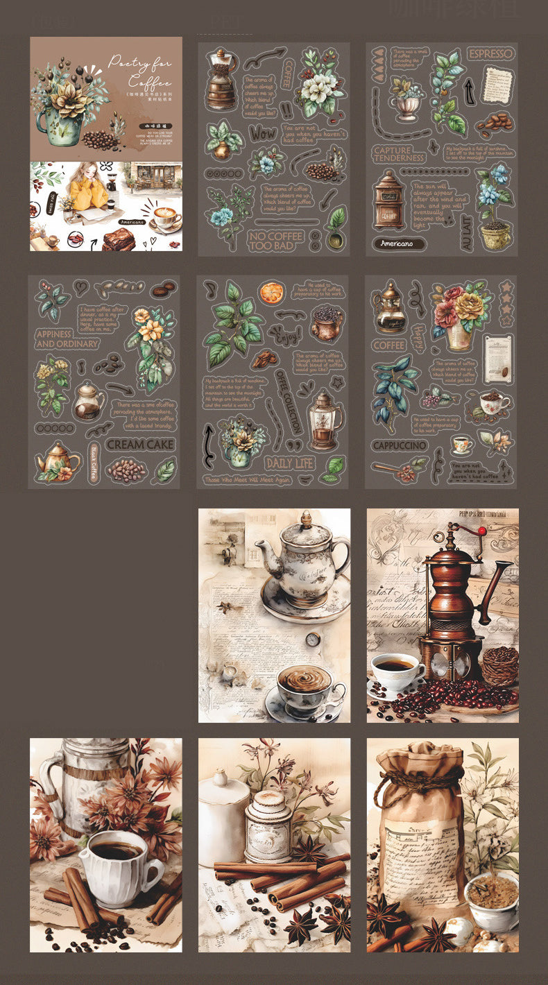Poetry For Coffee Sticker Book