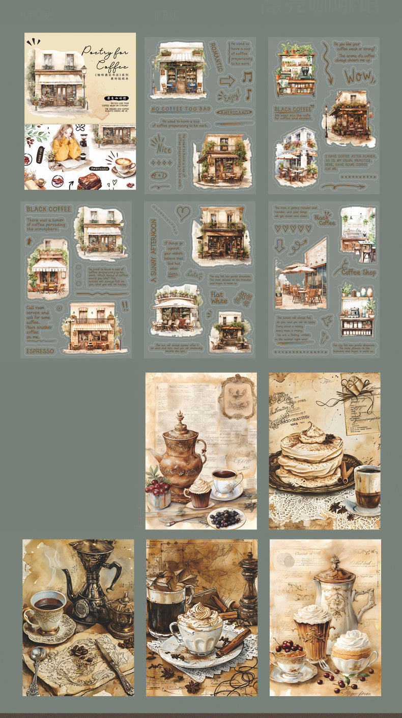 Poetry For Coffee Sticker Book