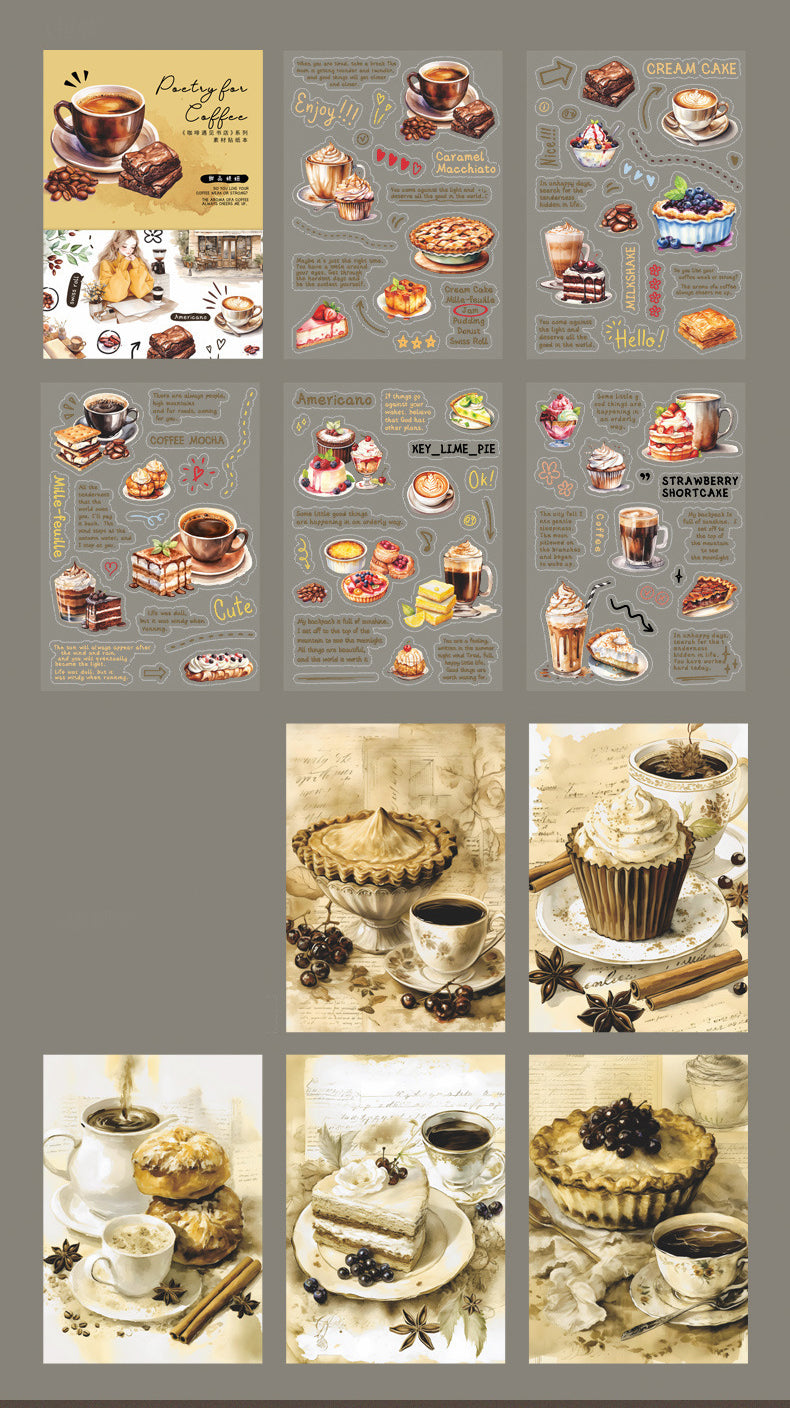 Poetry For Coffee Sticker Book