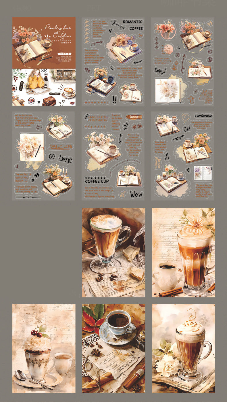 Poetry For Coffee Sticker Book