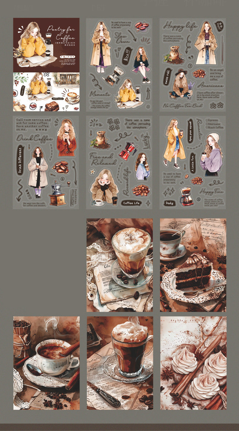 Poetry For Coffee Sticker Book