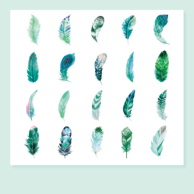 Feather Fantasy PET Stickers