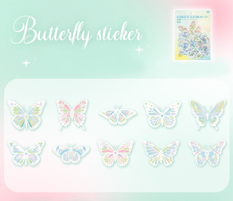 Butterfly Sparkles PET Stickers