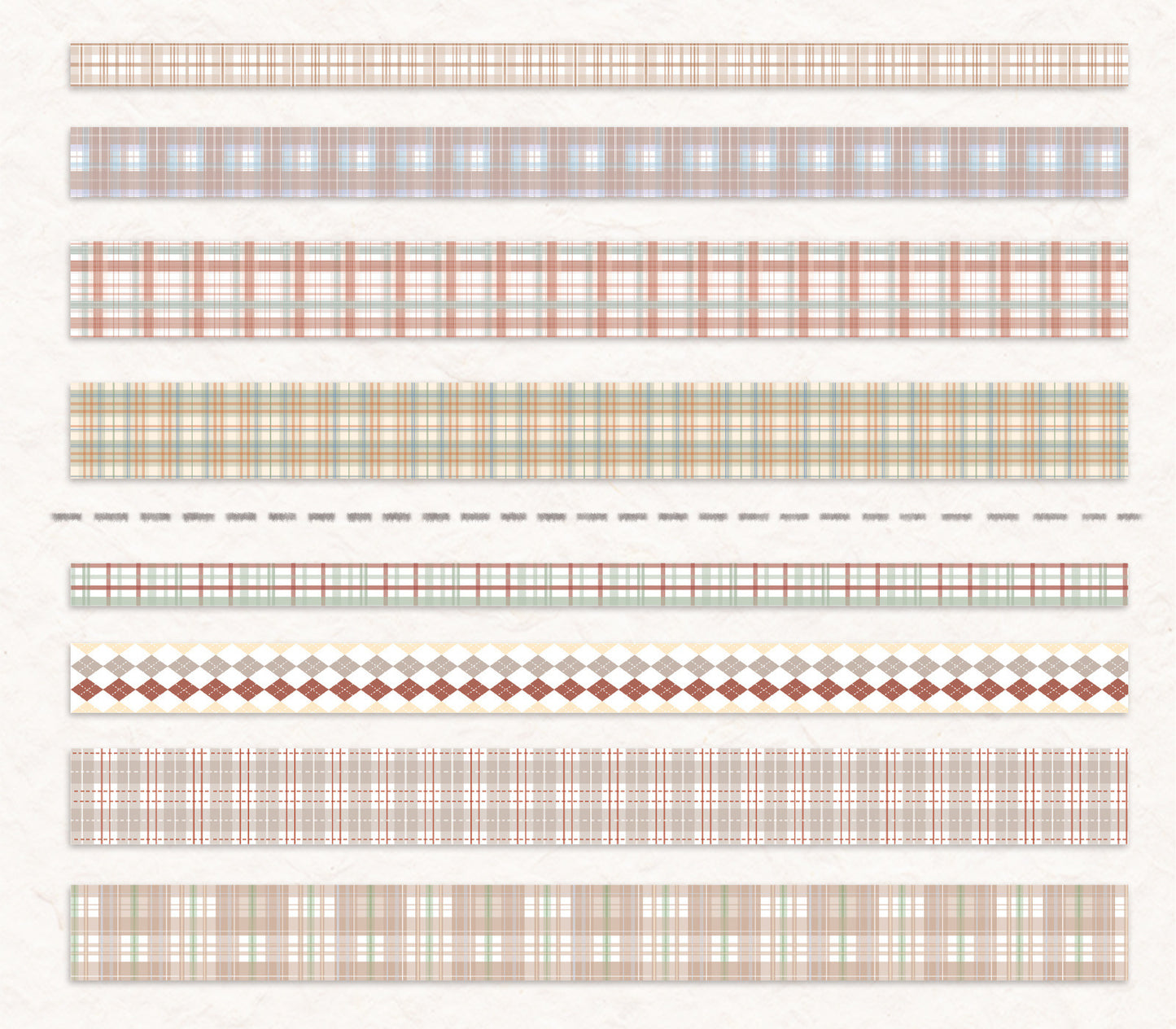 Plaid Washi Tape Set