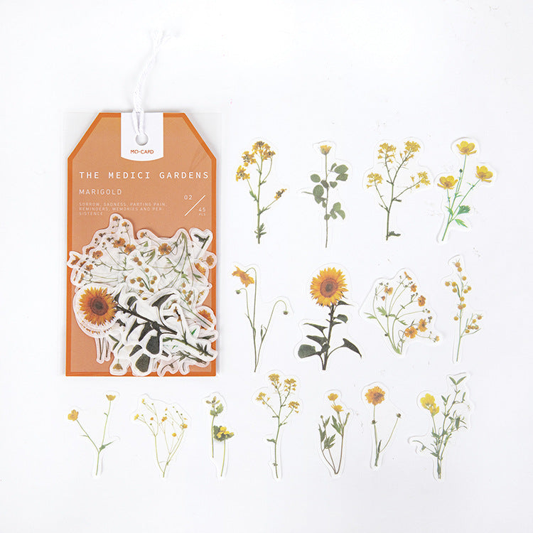 Garden Series Flower Stickers