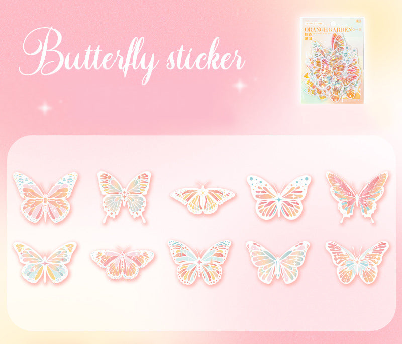 Butterfly Sparkles PET Stickers
