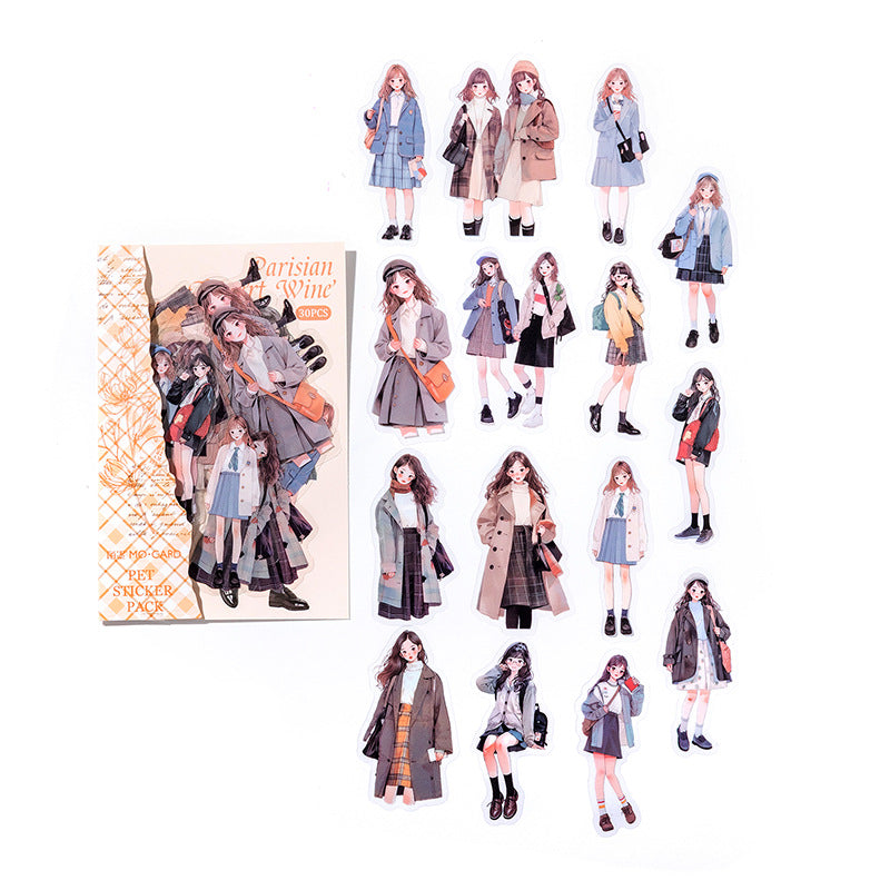 Young Girl PET Stickers