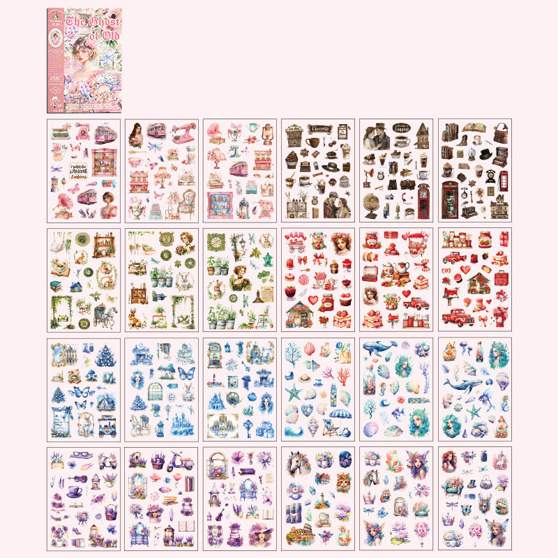 Retro European Stickers Book