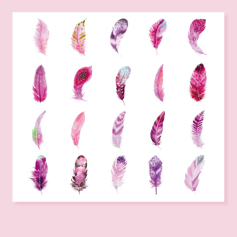 Feather Fantasy PET Stickers