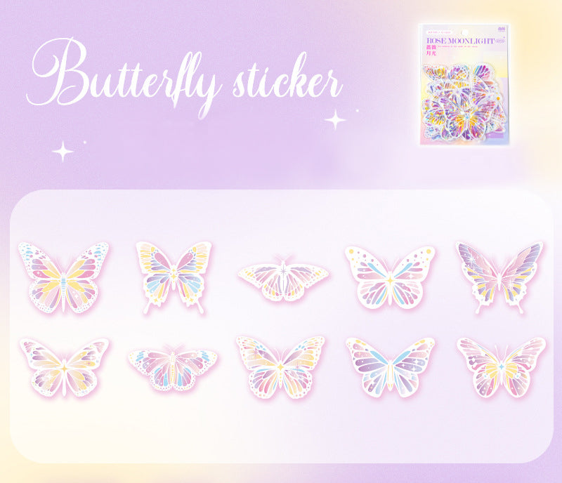 Butterfly Sparkles PET Stickers